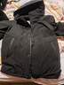京東京造白鵝絨羽絨服男冬季新款商務(wù)通勤加厚保暖外套男連帽 黑色 L 曬單實(shí)拍圖