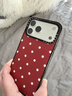 CASETIFY【新品上市】 經(jīng)典波點(diǎn)系列 適用于iPhone17/16/15 Pro/Max  蘋(píng)果手機殼 紅色波點(diǎn) 透明黑框MagSafe iPhone 17 Pro Max 曬單實(shí)拍圖
