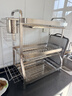 帥仕（shuaishi）廚房碗碟收納架304不銹鋼碗架置物架瀝水碗架碗盤(pán)筷子筒收納盒 曬單實(shí)拍圖