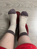 浪莎襪子女中筒秋冬純棉100%棉質(zhì)抗起球棉襪抑菌防臭女士長(cháng)筒襪 曬單實(shí)拍圖