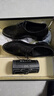 百麗（Belle）張凌赫同款正裝鞋男商務(wù)鞋內增高牛皮婚鞋59736CM1預售 黑色-內增高 39 (245mm) 曬單實(shí)拍圖
