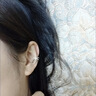 氣質(zhì)耳夾無(wú)耳洞耳骨夾2026年新潮無(wú)孔耳環(huán)女冷淡風(fēng)感耳飾 甜酷鋯石交錯耳夾【兩只】 曬單實(shí)拍圖