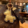 迪加倫馬上有錢(qián)汽車(chē)鑰匙扣足黃金掛飾生肖馬包包掛件新年會(huì )送禮物伴手禮 曬單實(shí)拍圖