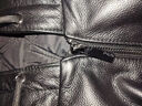 富鋌頭層牛皮全羊毛填充冬季皮衣男款保暖皮夾克連帽男士真皮皮衣外套 曬單實(shí)拍圖