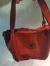 正品2025新款真皮質(zhì)感包包女高水桶包菜籃子女包手提包媽媽斜挎包 品牌正品紅色 曬單實(shí)拍圖