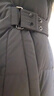 坦博爾鵝絨服女長(cháng)款連帽收腰顯瘦加厚保暖女士羽絨服520898D 黑色 170  曬單實(shí)拍圖