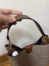 煦赟水桶包肩帶配件neonoe手提帶子皮質(zhì)腋下手拎短款帶老花白色包帶 單包帶咖啡 包帶長(cháng)度36CM 曬單實(shí)拍圖