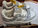 MLB張凌赫明星同款滿(mǎn)印老花厚底板鞋情侶款3ASXP025N-50GRS灰色 40.5 曬單實(shí)拍圖