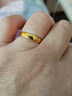 菜百首飾 黃金戒指 足金福字戒指 花開(kāi)富貴吉祥如意戒指 計價(jià) 約5.40克 曬單實(shí)拍圖