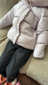 左西女童羽絨服冬裝2025新款兒童三防連帽面包服三防外套 淺紫色  165 曬單實(shí)拍圖