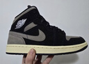 耐克（NIKE）男鞋Air Jordan 1 AJ1棕黑色舒適防滑耐磨減震中幫運動(dòng)復古籃球鞋 IB7110-002 42.5 曬單實(shí)拍圖