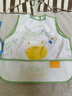 Babyprints圍兜兒童罩衣幼兒園吃飯寶寶圍嘴防濺防水反穿衣口水兜無(wú)袖兩件 曬單實(shí)拍圖