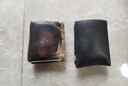 奧康錢(qián)包男頭層牛皮薄款錢(qián)夾日韓短款真皮簡(jiǎn)約皮夾子橫款潮牌正品 黑色豎款 曬單實(shí)拍圖