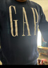 蓋璞（GAP）男女裝2025秋季新款印花logo抓絨圓領(lǐng)衛衣合身上衣美版 灰藍色 542214 M 美碼 L亞洲碼180/96A 【偏大，建議拍小一碼】 曬單實(shí)拍圖