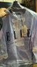 ELLE法式設計感撞色花邊襯衣女2025夏季新款氣質(zhì)通勤小眾寬松襯衫 藍色 M 曬單實(shí)拍圖