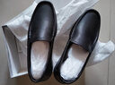 紅蜻蜓真皮皮鞋一腳蹬休閑套腳商務(wù)皮鞋男軟底男士爸爸鞋WTA30612黑色40 曬單實(shí)拍圖