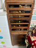 陶夢(mèng)居實(shí)木牙科柜茶具收納柜透明防塵展示柜文玩手串置物柜茶室博古架子 曬單實(shí)拍圖
