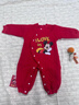迪士尼（Disney）嬰兒衣服連體衣兒童拜年服春季女童紅色新生兒新年衣服寶寶哈衣 曬單實(shí)拍圖