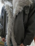 大嘴猴（paul frank）美式戶(hù)外短款棉衣男士春季座山雕大毛領(lǐng)襖外套寬松風(fēng)保暖復古服裝 灰咖色 L 【建議110-130斤】 曬單實(shí)拍圖