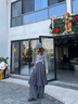 moussy&sly 新品復(fù)古格紋雙腰帶百褶裙半身裙030HAZ31-4371 灰色160 均碼 00020/F 曬單實(shí)拍圖