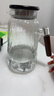 憶壺茶大容量冷水壺高硼硅玻璃耐高溫壺蓋過(guò)濾木握把家用倒水果汁杯  曬單實(shí)拍圖
