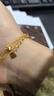 周六福足金999簡(jiǎn)約側身鏈黃金項鏈女生日禮物計價(jià)AA050784 約3.88g 45cm 曬單實(shí)拍圖