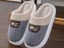 回力棉拖鞋男士家居情侶厚底防滑保暖棉毛拖鞋男款WST-0720 深藍44-45 曬單實(shí)拍圖
