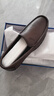 意爾康男鞋春秋羊皮舒適軟底樂(lè )福鞋一腳蹬休閑皮鞋男 96159W黑色44 曬單實(shí)拍圖