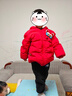 巴拉巴拉童裝兒童羽絨服男童女童2025新款春裝拜年服紅色國風(fēng)寶寶外套加厚 曬單實(shí)拍圖