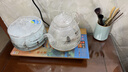 金灶（KAMJOVE）全自動(dòng)底部上水電熱水壺 燒水保溫一體全自動(dòng)恒溫熱水壺玻璃煮水壺茶臺燒水壺泡茶一體 H9頤和園版 0.8L 曬單實(shí)拍圖