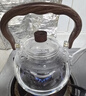 高茗玻璃煮茶壺煮茶器新款中式耐高溫燒水提梁壺家用大功率電陶爐套裝 【煮茶套裝】墨香壺+唐戈爐 曬單實(shí)拍圖
