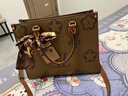 奢侈品代購大牌真皮包包女2025韓版新款時(shí)尚百搭手提斜挎托特大包 大花AB面 大號【專(zhuān)柜高檔禮盒】 曬單實(shí)拍圖