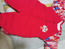 優(yōu)奇新生嬰兒衣服寶寶滿(mǎn)月秋冬加厚連體衣百天周歲拜新年喜慶棉服哈衣 曬單實(shí)拍圖