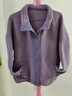 俞兆林（YUZHAOLIN）中老年女裝媽媽裝衣服搖粒絨外套女新款休閑減齡上衣拉鏈開(kāi)衫衛衣 紫色 L 95-120斤 曬單實(shí)拍圖