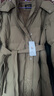 雪中飛羽絨服女長(cháng)款過(guò)膝新款柔軟百搭收腰顯瘦連帽保暖加厚外套 咖色 L 曬單實(shí)拍圖