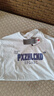 啄木鳥(niǎo)美式復古短袖T恤男夏季純棉新款字母印花五分袖寬松情侶半袖上衣 白灰色 【純棉】 L 曬單實(shí)拍圖