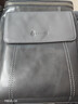 暇步士（Hush Puppies）單肩包男真皮斜挎包豎款頭層牛皮男士挎包高端時(shí)尚背包通勤商務(wù)包 黑色 曬單實(shí)拍圖