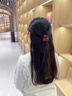 兩世歡櫻桃小抓夾羊毛卷發(fā)飾碎發(fā)夾女2026新款高端半扎后腦勺劉海夾側邊 【2只裝】安可拉紅櫻桃抓夾 曬單實(shí)拍圖