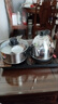 金灶（KAMJOVE）自動(dòng)上水電熱水壺全自動(dòng)上水壺恒溫壺電水壺燒水壺茶具電茶爐全智能茶臺燒水壺一體 0.9L H-K9（亮銀色） 曬單實(shí)拍圖