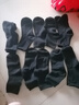 雅鹿襪子男士中筒襪四季運動(dòng)純色透氣吸汗百搭休閑襪 黑中筒- 10雙 曬單實(shí)拍圖