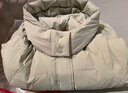 香影豆沙綠白鴨絨短款羽絨服女2025冬季新款少女感減齡小個(gè)子外套 豆沙綠 S 曬單實(shí)拍圖