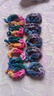 韓版高顏值手工編織橡皮筋蝴蝶結發(fā)圈高彈力扎馬尾不傷發(fā)頭繩發(fā)繩 混色10條 曬單實(shí)拍圖