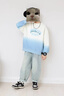 憨憨象男童春秋裝套裝帥氣時(shí)髦兒童假兩件衛衣2026韓系穿搭大童牛仔褲潮 4916漸變藍+13086淺藍色 【直筒牛仔褲套裝】 120 cm（適合身高110-120）    曬單實(shí)拍圖