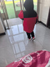 361°能暖科技兒童羽絨服2025冬男女中大童三防保暖外套 紅140 曬單實(shí)拍圖