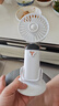 智宙寶寶吹飯小風(fēng)扇吹輔食神器風(fēng)扇兒童手持可低頭學(xué)生手持嬰幼兒涼飯餐食降溫專(zhuān)用便攜式迷你型電風(fēng)扇 珍珠白（旋轉底座） 1200mAh超強續航 靜音多功能充電 曬單實(shí)拍圖