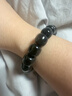 金石靈天然黑曜石手串金曜石銀曜石老型珠佛珠本命年送男生長(cháng)輩生日禮物 曬單實(shí)拍圖