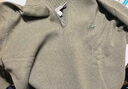 LACOSTE【王一博同款】法國鱷魚(yú)男裝25秋冬羊毛半拉鏈毛衣|AH3052 E9F/橄欖色 XL 6 曬單實(shí)拍圖