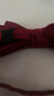 羅蒙領(lǐng)結男士宴會(huì )婚禮新郎時(shí)尚正裝襯衫蝴蝶結 條紋領(lǐng)結  酒紅 曬單實(shí)拍圖