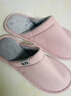 回力棉拖鞋男女士加絨秋冬季室內防臭滑保暖棉拖鞋HL0006粉色38-39碼 曬單實(shí)拍圖