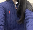 馬標拉爾夫勞倫保羅美國拉夫保羅polo針織衫毛衣羊毛衫男士麻花半高領(lǐng)拉鏈絞花老錢(qián)風(fēng) 寶藍 M 120-140斤 曬單實(shí)拍圖